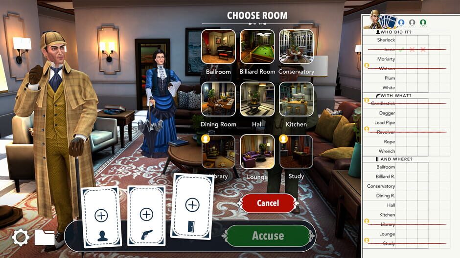 สกรีนช็อตจาก Clue/Cluedo: Sherlock Suspect Pack (รูปที่ 6)