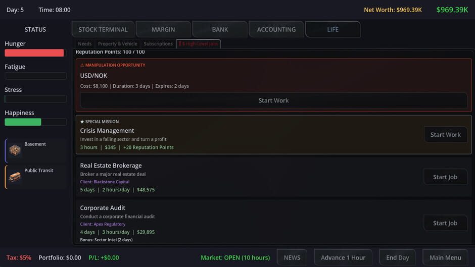 Neo Capitalist: Stock Market Survival Simulator screenshot 13