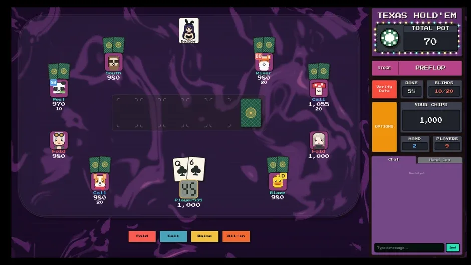 Кадър от Pixel Texas Hold'em