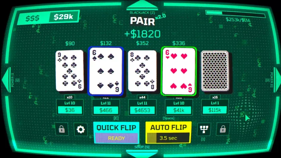 Кадър от A Game About Flipping Cards
