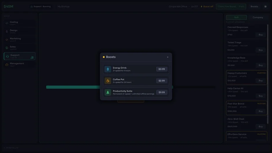 Кадър от Idle Startup