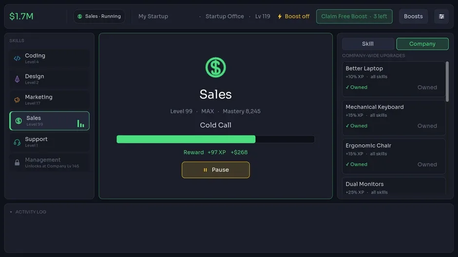 Кадър от Idle Startup