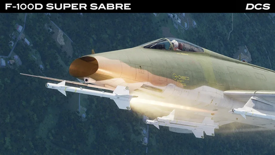 Кадър от DCS World: F-100D Super Sabre by Grinnelli Designs