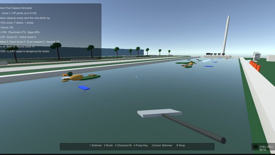 สกรีนช็อตจาก Reflection Pool Cleaner Simulator (รูปที่ 2)
