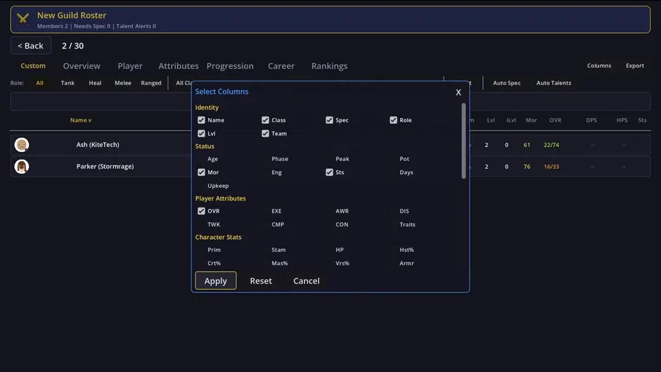 Кадър от Mythic Manager