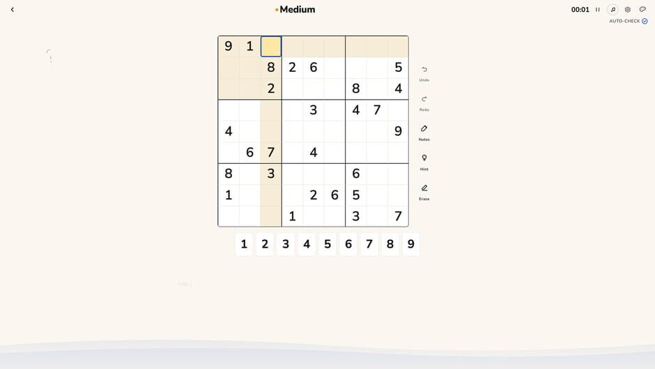 สกรีนช็อตจาก Sudoku Haven (รูปที่ 2)