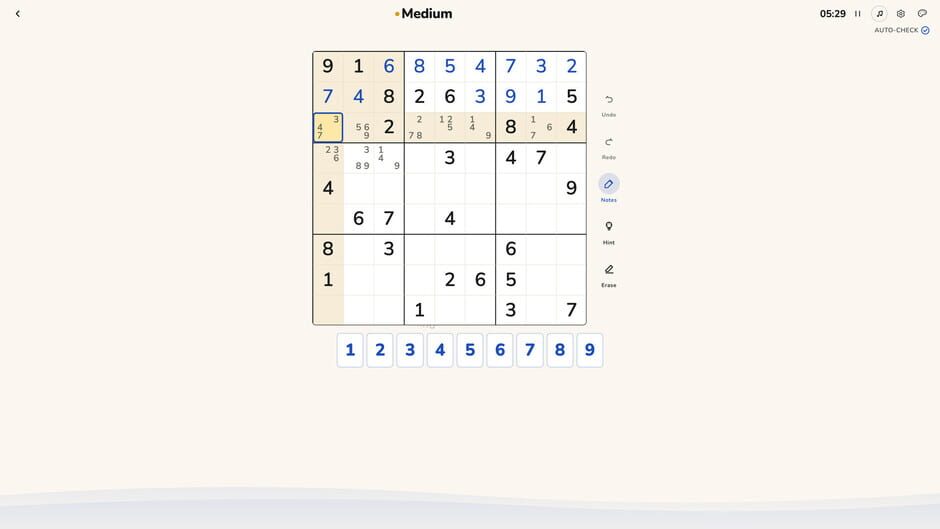 สกรีนช็อตจาก Sudoku Haven (รูปที่ 5)