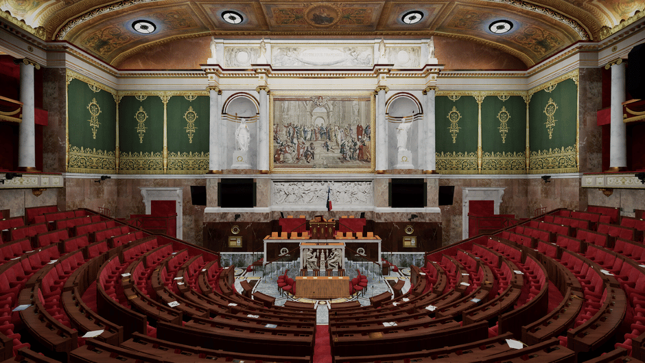 Visite virtuelle de l'Assemblée nationale Screenshot