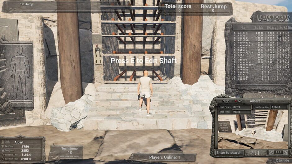 สกรีนช็อตจาก Down the Stairs: The Game (รูปที่ 4)