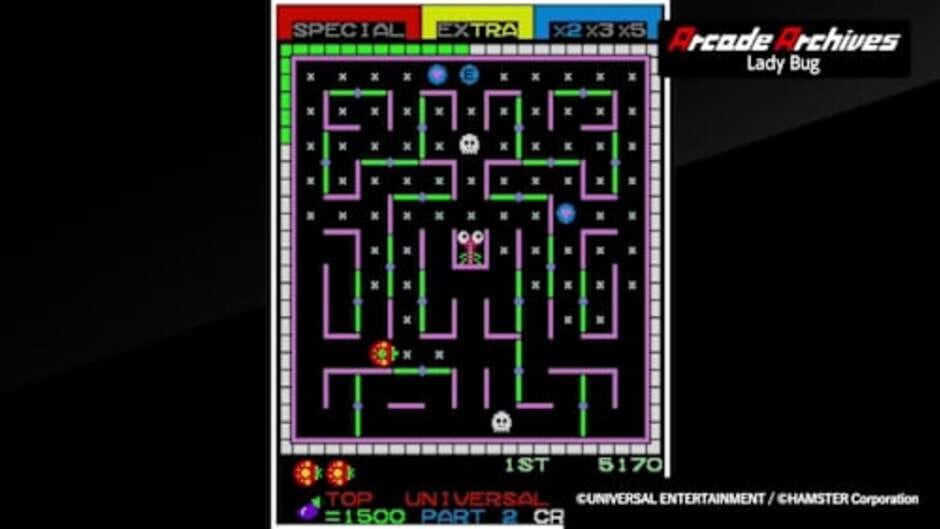 สกรีนช็อตจาก Arcade Archives: Lady Bug (รูปที่ 3)