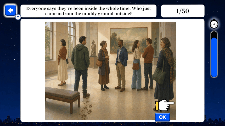 Your Intelligence Will Be Exposed: Mystery Observation Challenge Screenshot