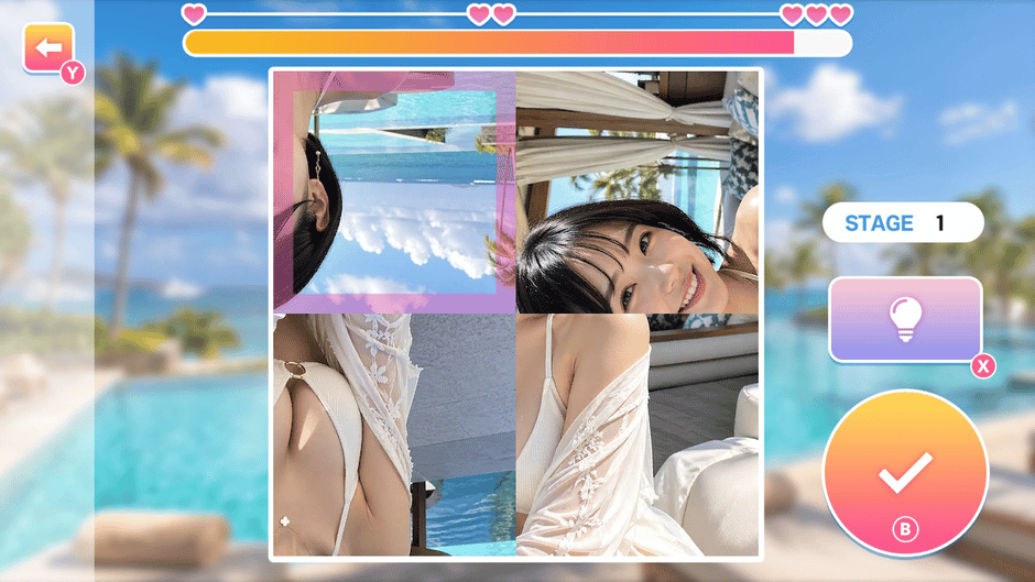 Resort Beauties: Hentai Photo Puzzle Screenshot