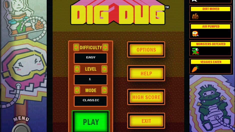 สกรีนช็อตจาก Namco All-Stars: Pac-Man and Dig Dug (รูปที่ 3)