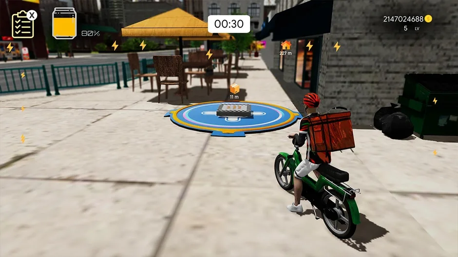 Кадър от Bike Food Delivery Simulator