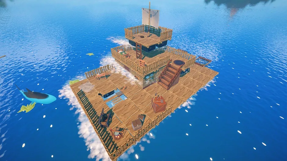 Кадър от Castaway Survival In Ocean: Build Your Own Raft, Craft