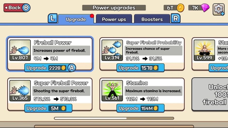 สกรีนช็อตจาก The Legend of Fireball: Gem Vault Edition (รูปที่ 3)