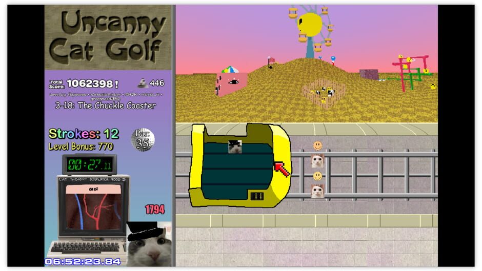 สกรีนช็อตจาก Uncanny Cat Golf (รูปที่ 8)