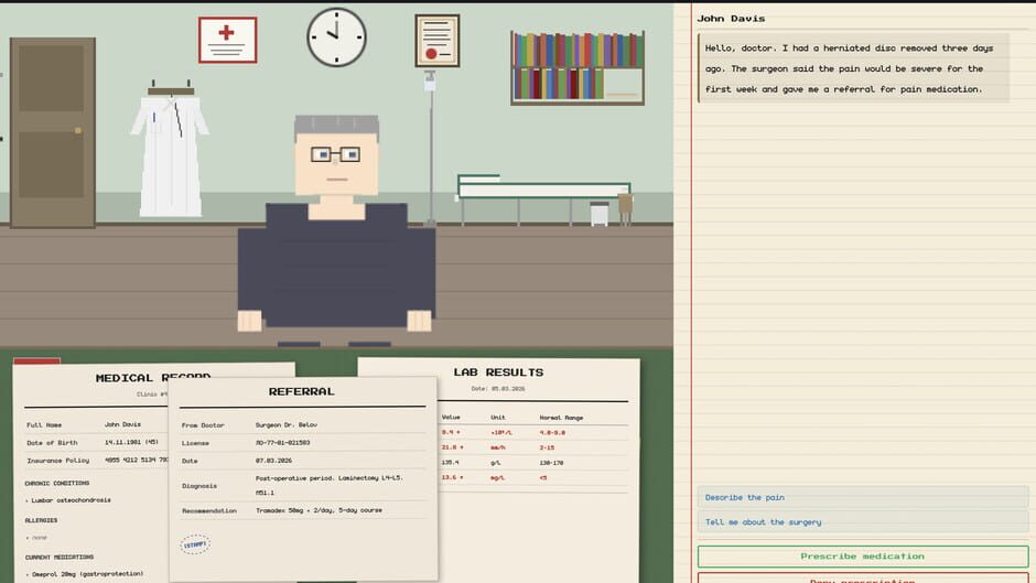 สกรีนช็อตจาก Physician Simulator (รูปที่ 3)