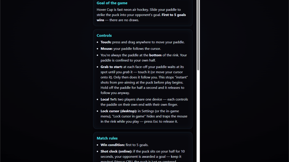 Hover Cup Screenshot