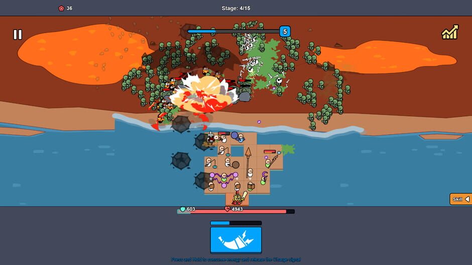 สกรีนช็อตจาก Beach Defense: Zombie Invasion (รูปที่ 3)