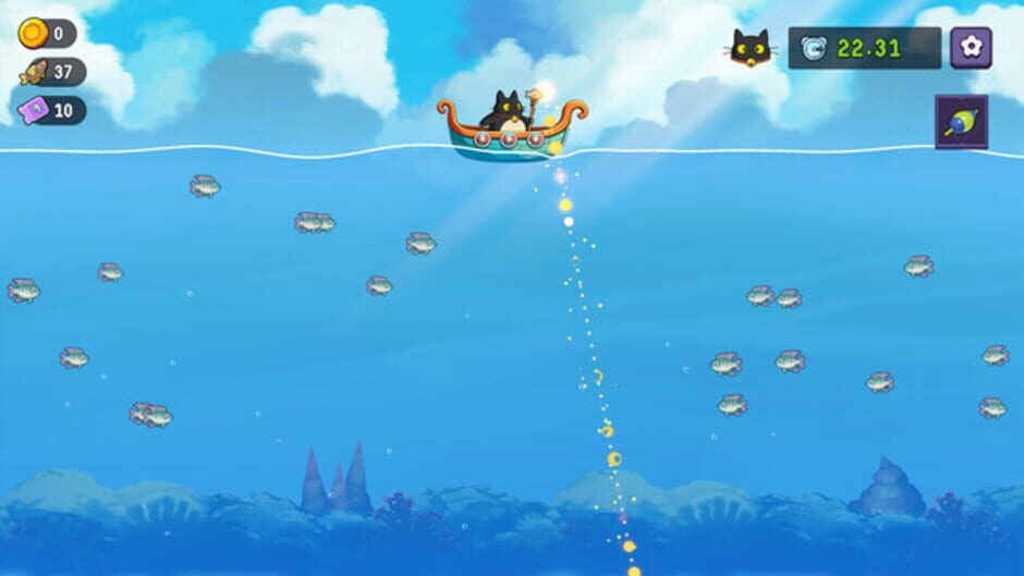 สกรีนช็อตจาก Fish to Cats: Catch & Feed (รูปที่ 2)