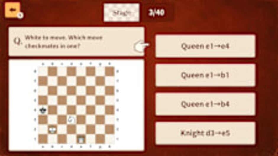 สกรีนช็อตจาก One-Move Checkmate: Chess Brain Trainer (รูปที่ 2)