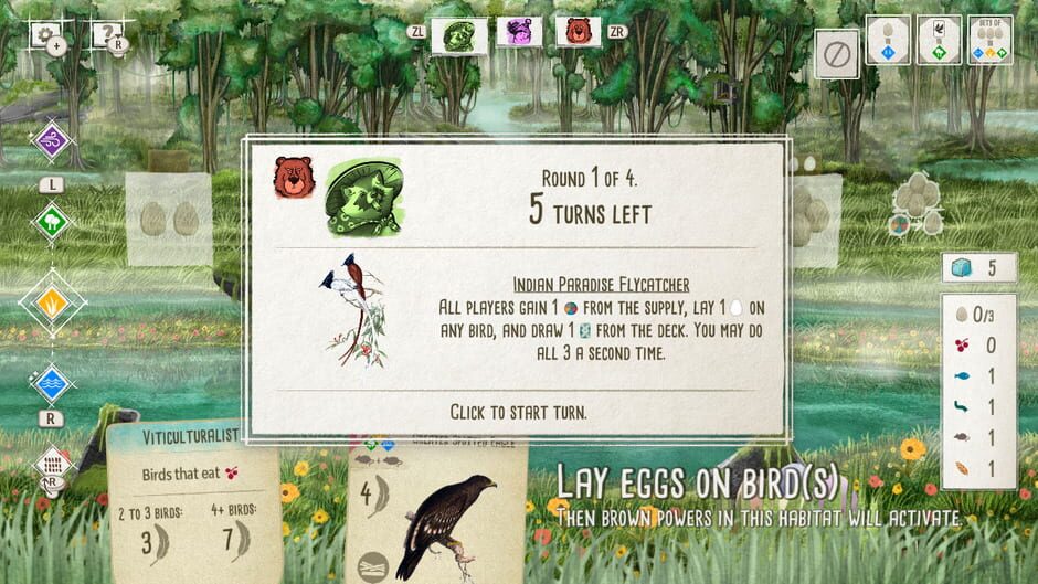 สกรีนช็อตจาก Wingspan: Bird Pack - Additional Asian Avians (รูปที่ 6)