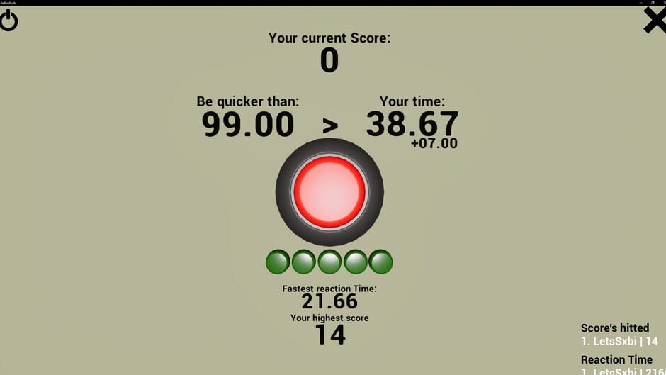 สกรีนช็อตจาก Reflex Rush (รูปที่ 2)