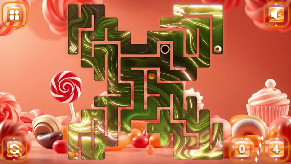 สกรีนช็อตจาก Sweetie Candy Maze: Coral Peach (รูปที่ 4)