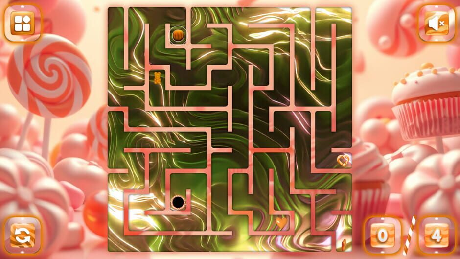 สกรีนช็อตจาก Sweetie Candy Maze: Coral Peach (รูปที่ 3)