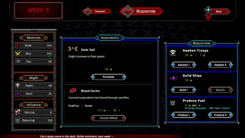 Screenshot de Vampolitics: Vassals of the Void