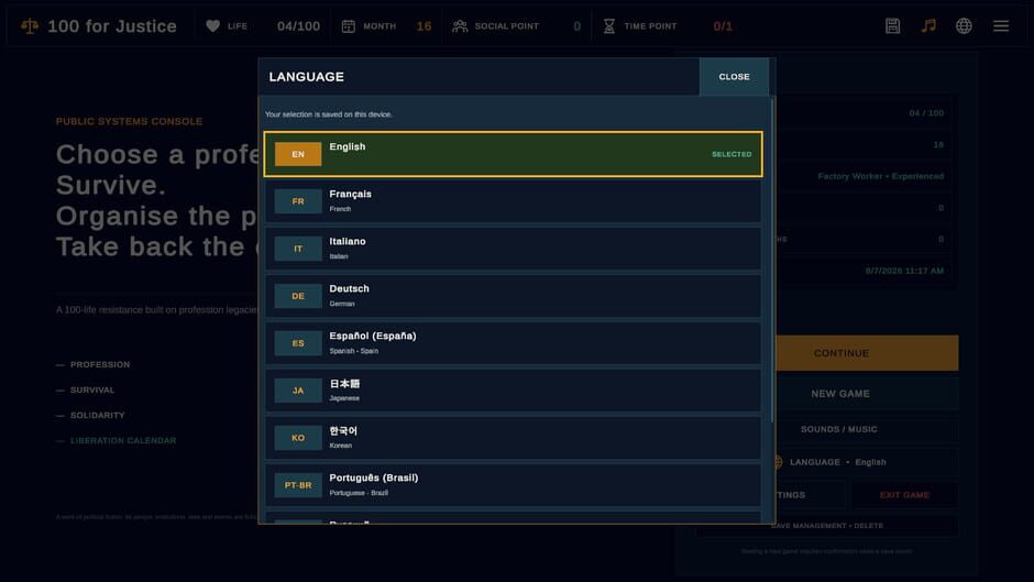 100 for Justice screenshot
