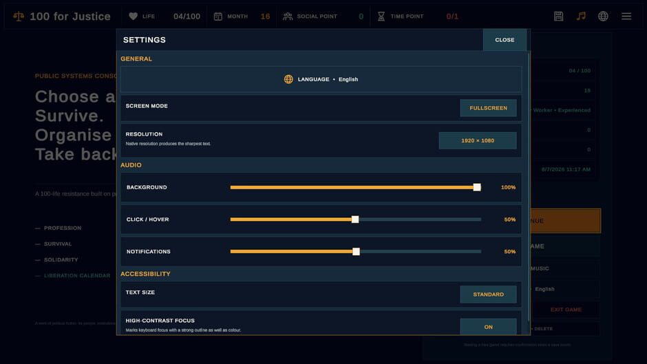 100 for Justice screenshot