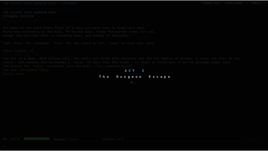 The Escape From Dungeon Keep screenshot