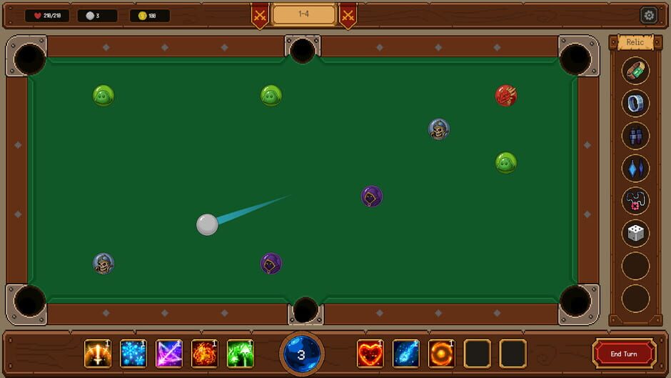 สกรีนช็อตจาก Brave Billiards (รูปที่ 3)