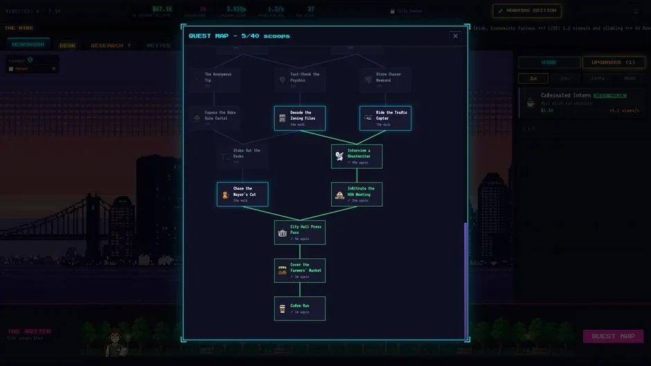 Кадър от Clickbait Tycoon