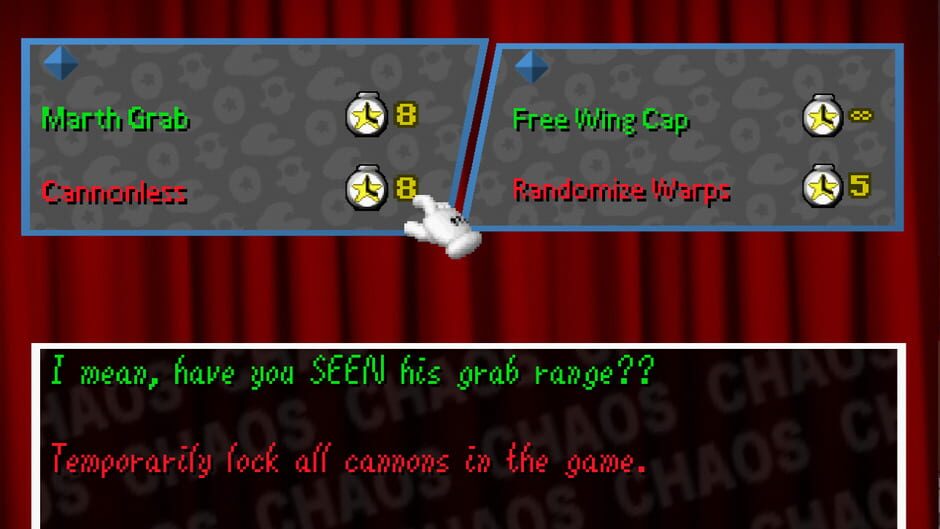 สกรีนช็อตจาก Super Mario 64: Rogue Chaos Edition Version 2.0 (รูปที่ 3)