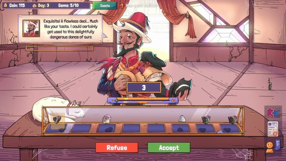 สกรีนช็อตจาก Gemmy Gems: A Cozy Shop Sim (รูปที่ 14)