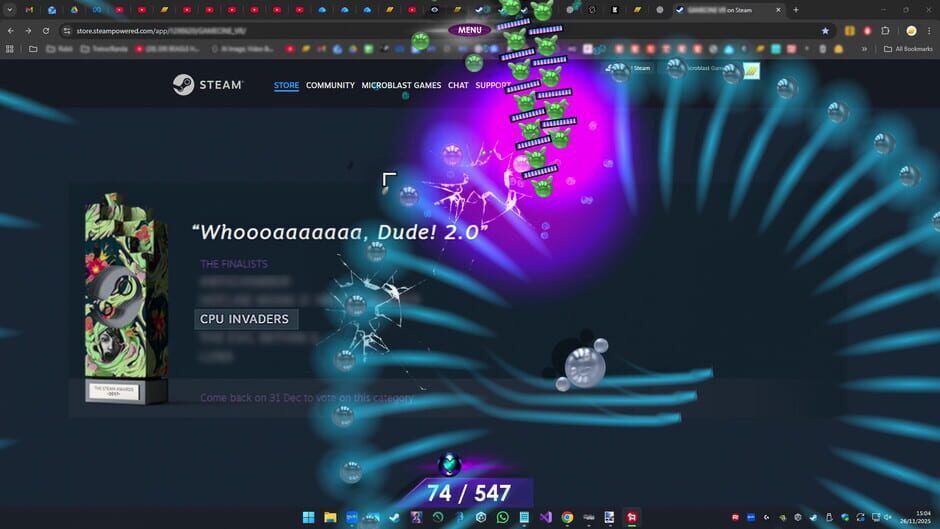 สกรีนช็อตจาก CPU Invaders: Micro Spheres (รูปที่ 5)