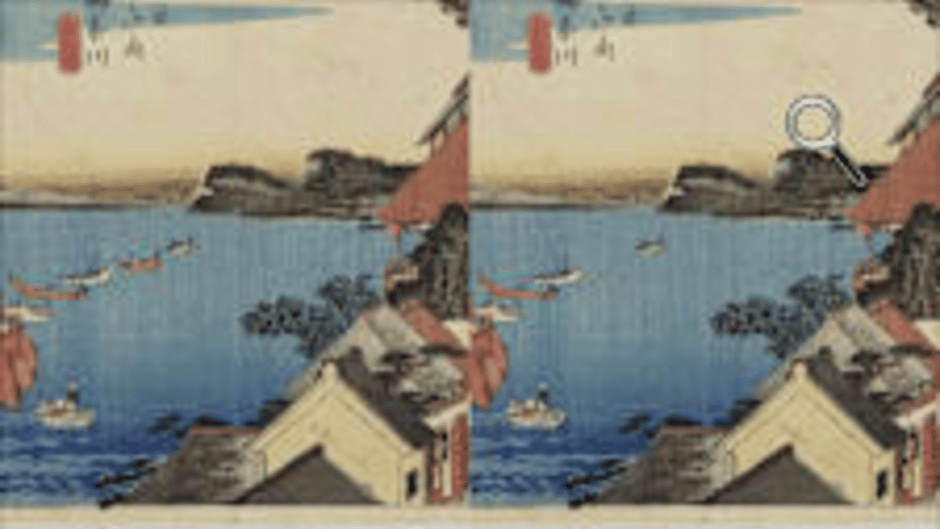 Spot the Difference Ukiyo-e: Fifty-Three Stations of the Toukaidou Screenshot