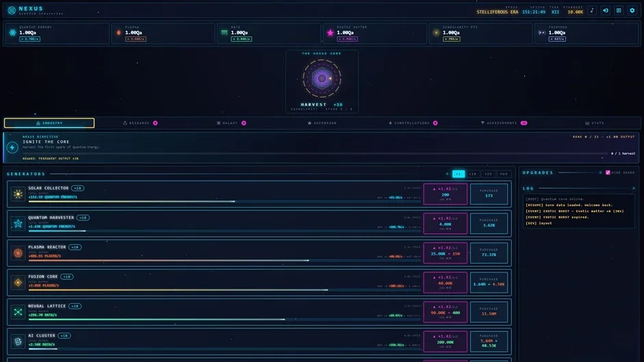Кадър от Nexus: Quantum Industries