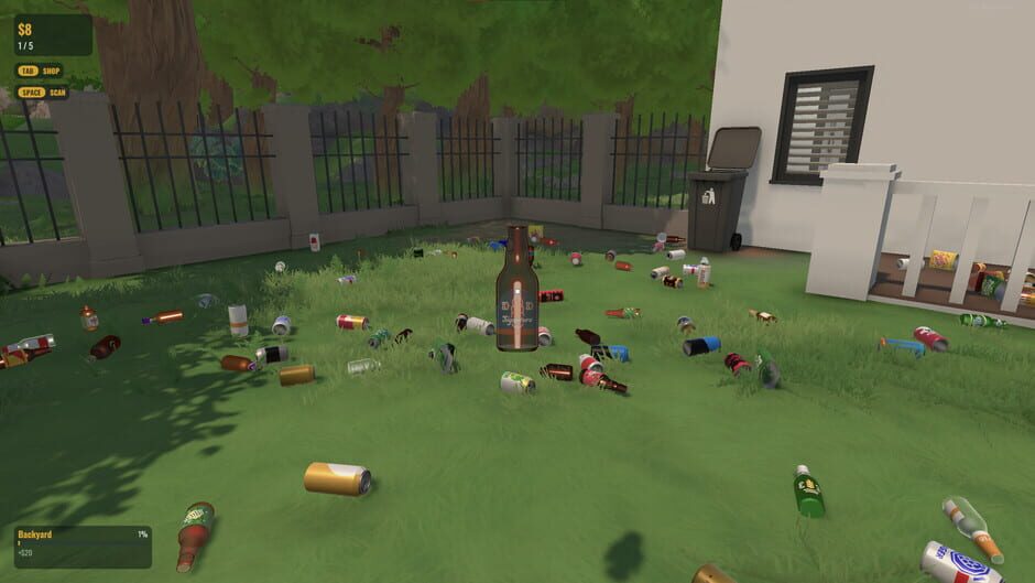 สกรีนช็อตจาก Party's Over: Backyard Cleanup Simulator (รูปที่ 2)