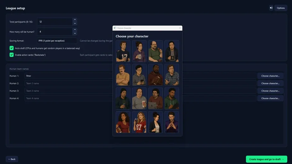 Кадър от ReDraft: The Fantasy Football Simulator