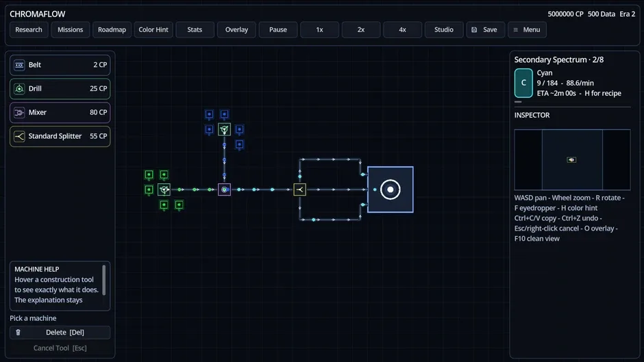 Screenshot de ChromaFlow