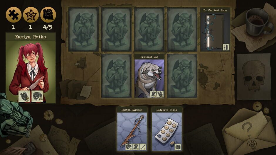 สกรีนช็อตจาก Eldritch Cards: The Lovecraftian Dungeon Crawler Game (รูปที่ 2)