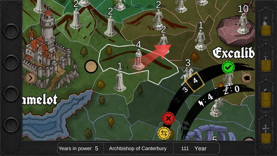 สกรีนช็อตจาก Throne & Conquest: King Arthur (รูปที่ 2)