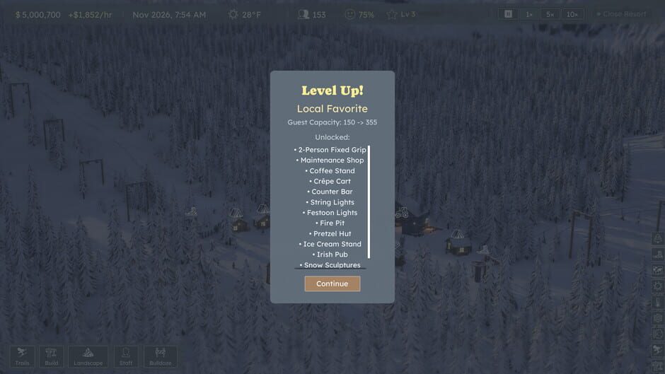 สกรีนช็อตจาก Ski-E-O! Ski Resort Tycoon (รูปที่ 6)