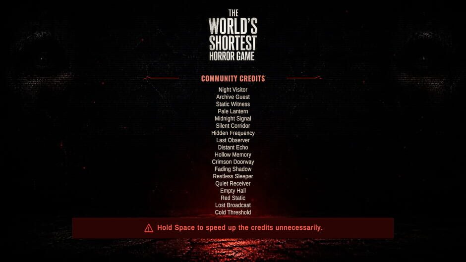 The World's Shortest Horror Game screenshot 1