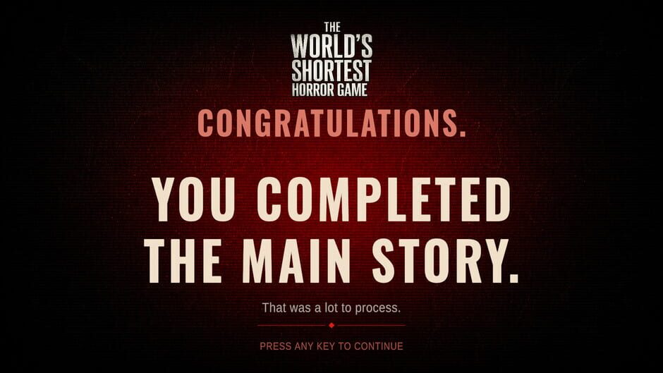The World's Shortest Horror Game screenshot 3