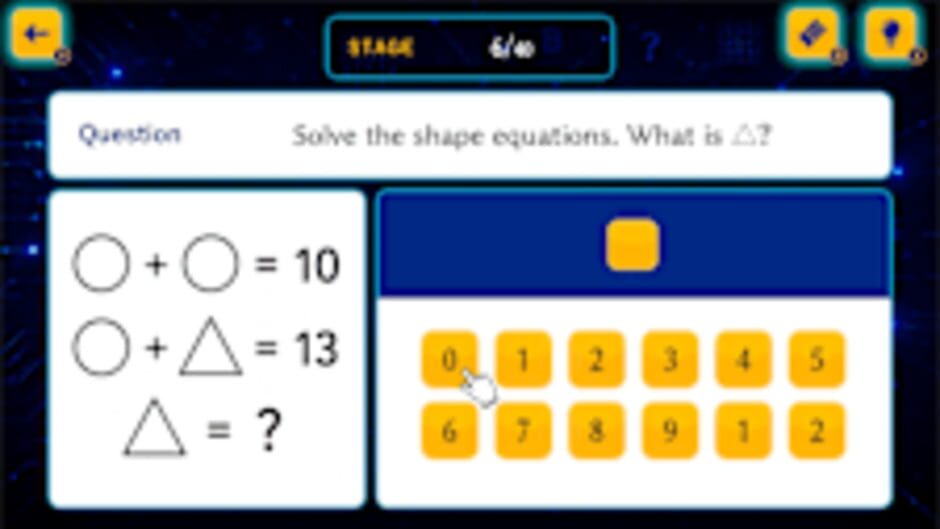 สกรีนช็อตจาก IQ Logic Codes: Number & Letter Puzzles (รูปที่ 3)